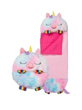 Happy Nappers Rainbow Unicorn Sleeping Bag - Large