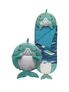 Happy Nappers Blue Disco Dolphin Sleeping Bag - Large