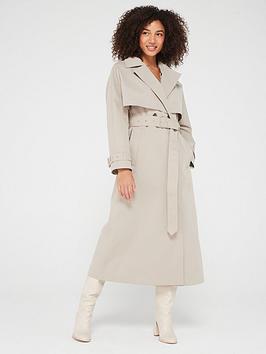 Calvin Klein Technical Bonded Trench Coat - Taupe