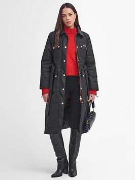 Barbour International Milla Wax Coat - Black
