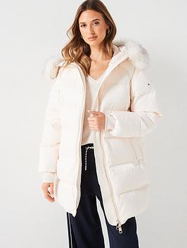 Tommy Hilfiger Shimmer Padded Jacket - White