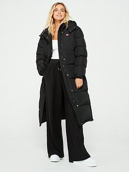 Tommy Jeans Alaska Long Padded Coat - Black