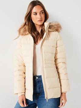 Tommy Hilfiger Tyra Padded Jacket - Cream