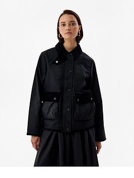 Hunter Marsha Wax Jacket - Black
