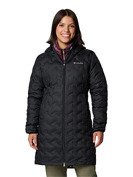Columbia Women'S Delta Ridge Ii Long Down Jacket - Black