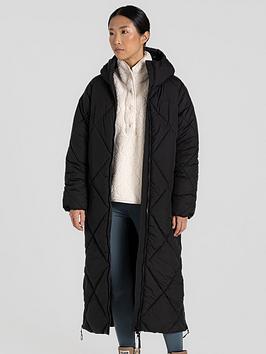Craghoppers Womens Sarmieo Hooded Jacket Insulated Waterproof -Black
