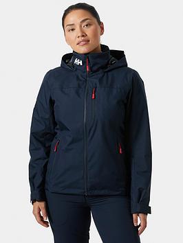 Helly Hansen Womens W Crew Hooded Midl Jacket 2.0 - Navy