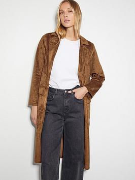 Monsoon Tove Suedette Trench Coat