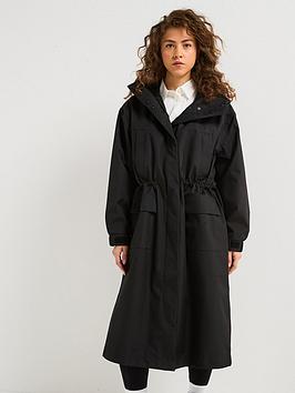 Calvin Klein Jeans Long Trench Coat - Black