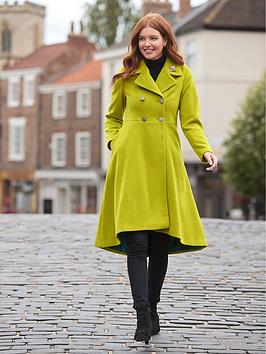 Joe Browns Lime Double Breasted Maxi Coat