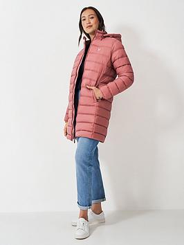 Crew Clothing Lightweight Padded Coat - Pink