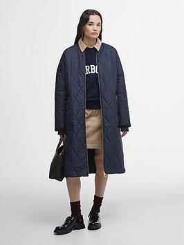 Barbour Rhea Quilted Coat - Navy