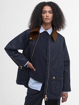 Barbour Esther Wax Jacket - Navy