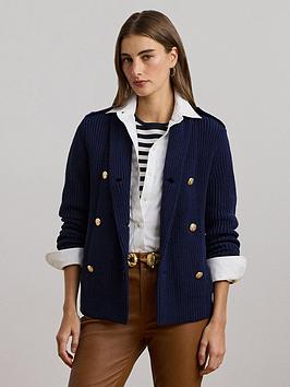 Lauren By Ralph Lauren Wilmat Unlined Bomber Jacket - Navy