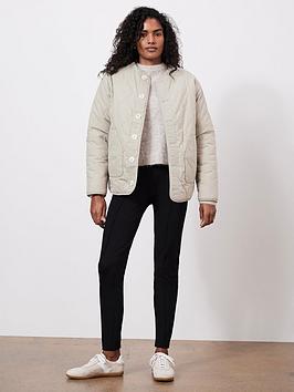 Mint Velvet Cream Borg Reversible Jacket - Ivory