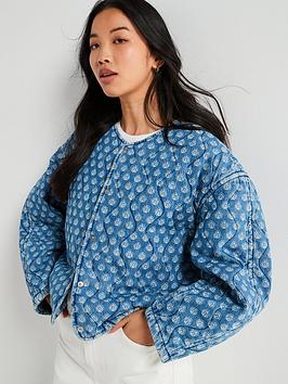 Levi'S Rumer Quilted Liner Denim Jacket - Faye Geo Denim