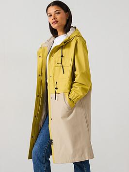 Barbour Evie Showerproof Parka - Yellow