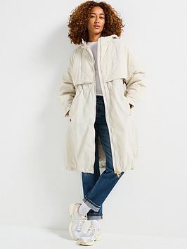 Barbour International Estella Parka Casual Jacket - Beige