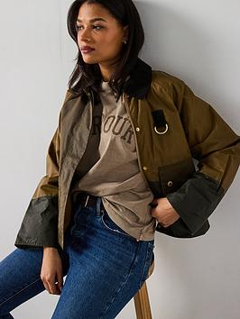 Barbour Alma Wax Jacket - Green