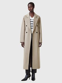 Allsaints Pheebee Oversized Trench Coat - Brown