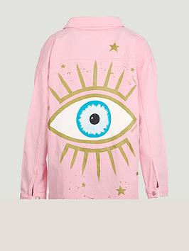 Sorena Distressed Eye Denim Jacket