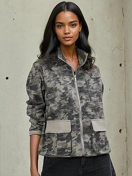 Religion Revelation Utility Cargo Jacket - Green