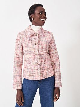 Crew Clothing Classic Textured Jacket - Pink