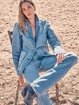 Wrangler Denim Blazer- Blue