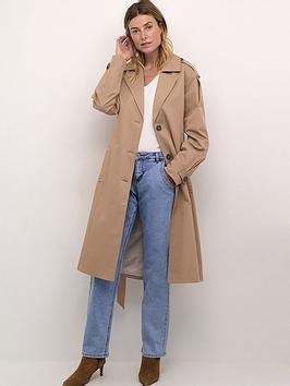 Cream Rea Trenchcoat - Brown
