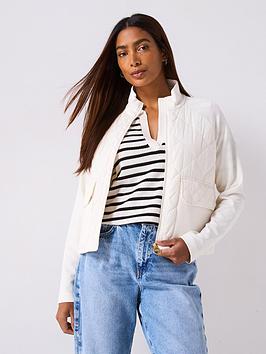 Barbour International Ebony Quilted Sweat - Beige