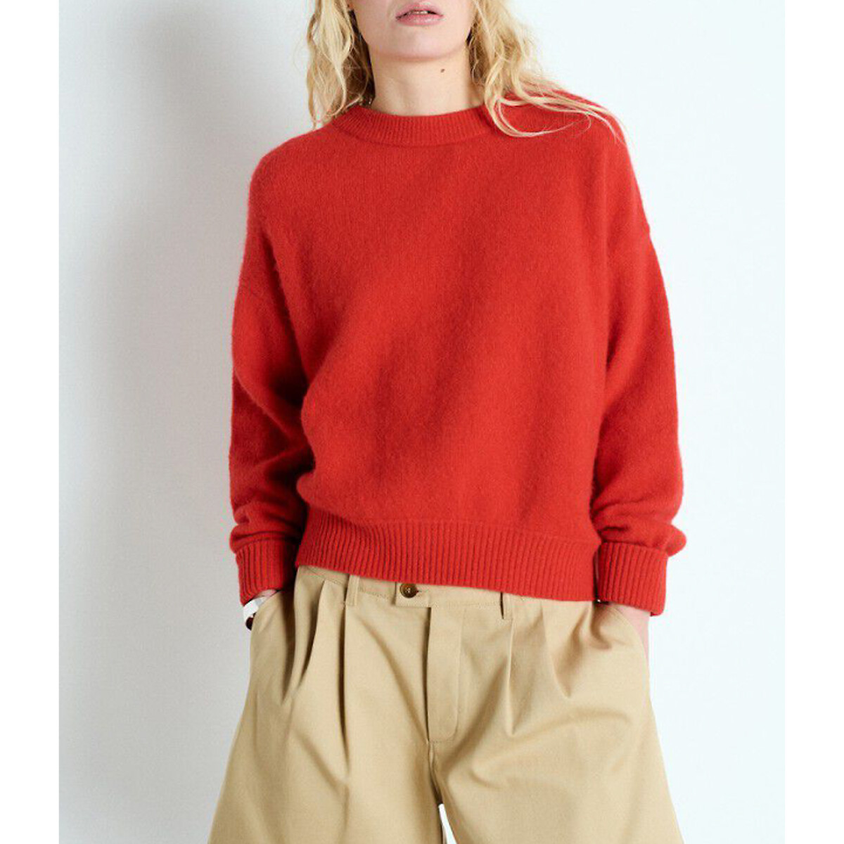 Vitow Loose Fit Jumper with Boat Neck
