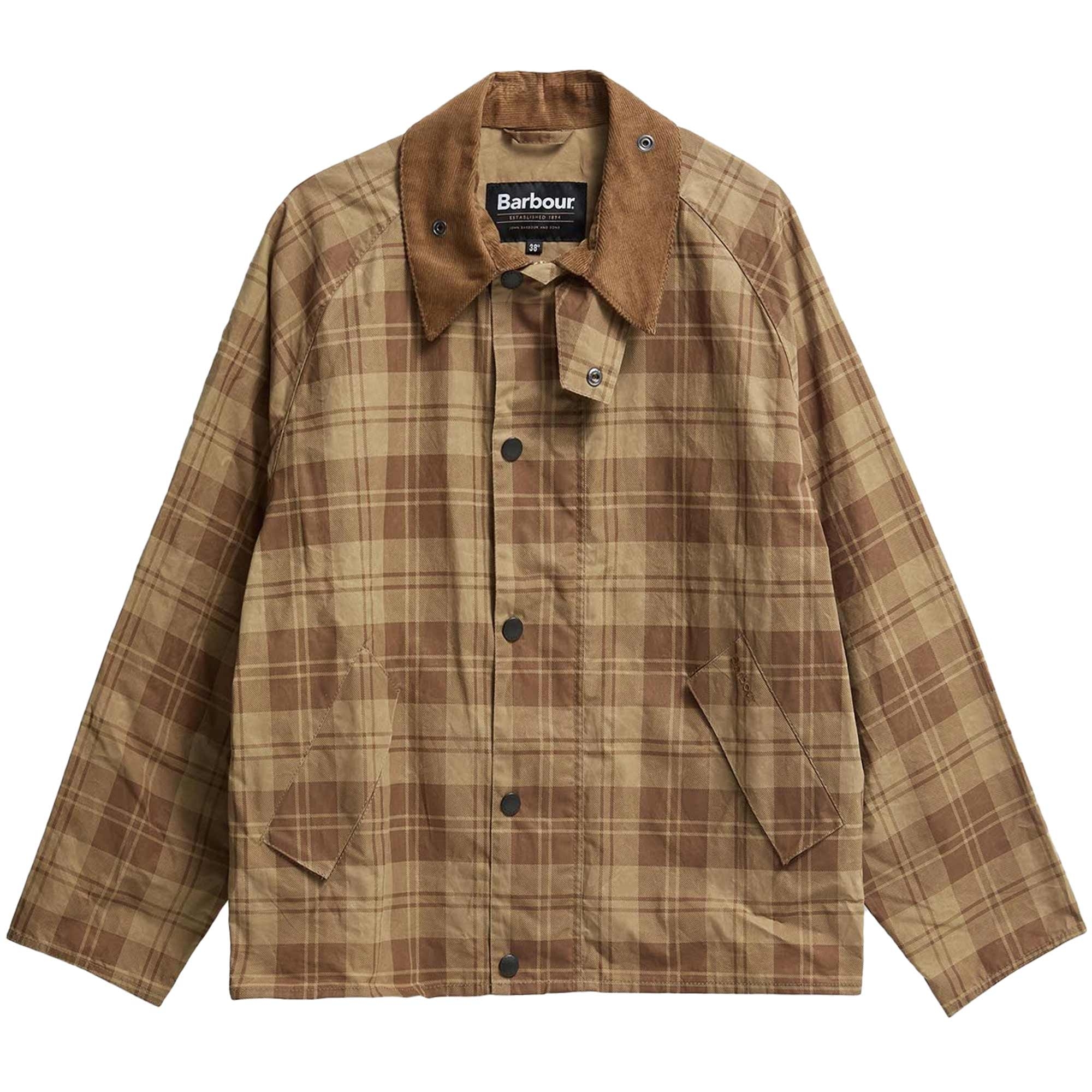 Transport Check Casual Jacket - Stone