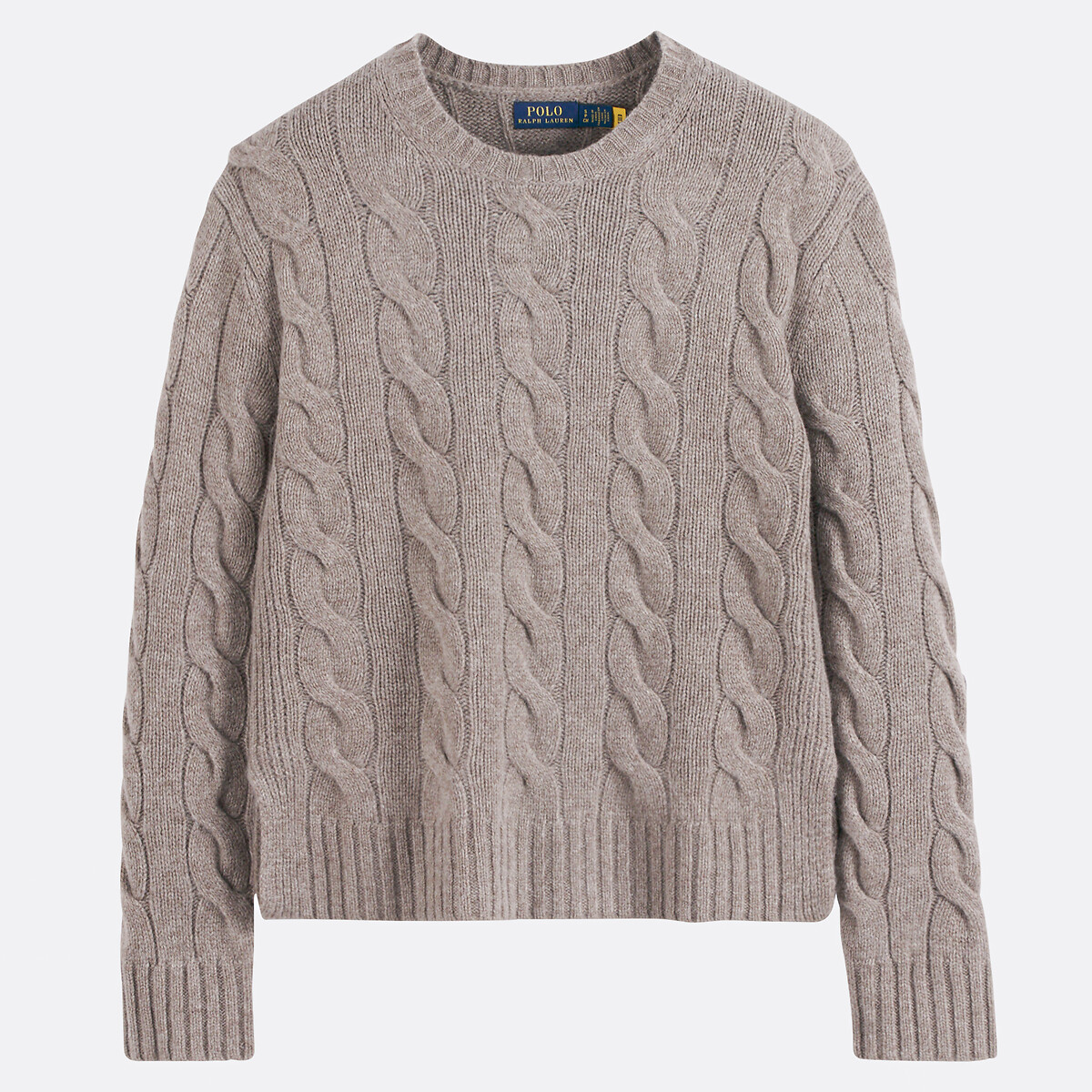 Round-Neck Jumper, Wool and Cashmere Blend