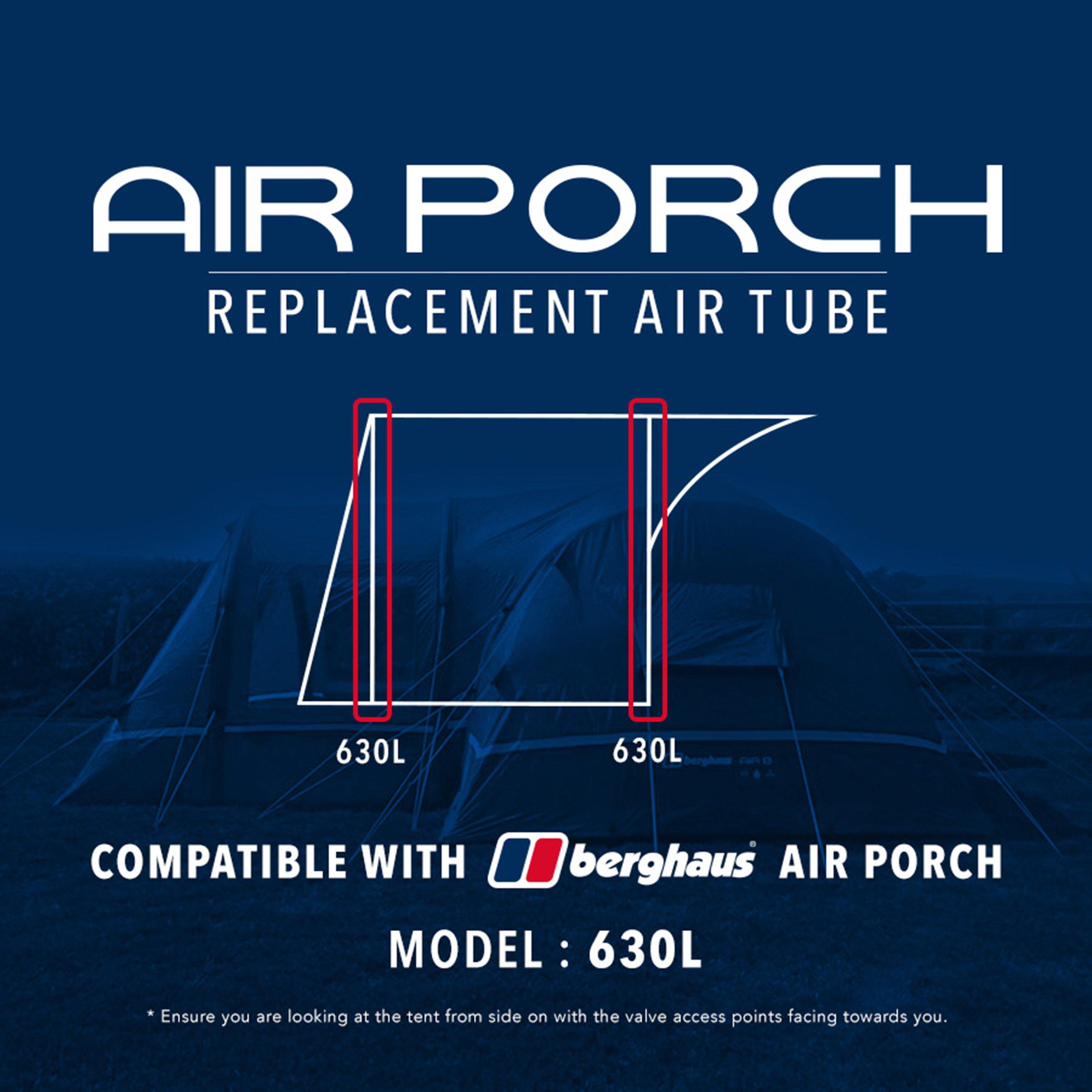Eurohike Air Porch Replacement Air Tube 630L - Black, Black