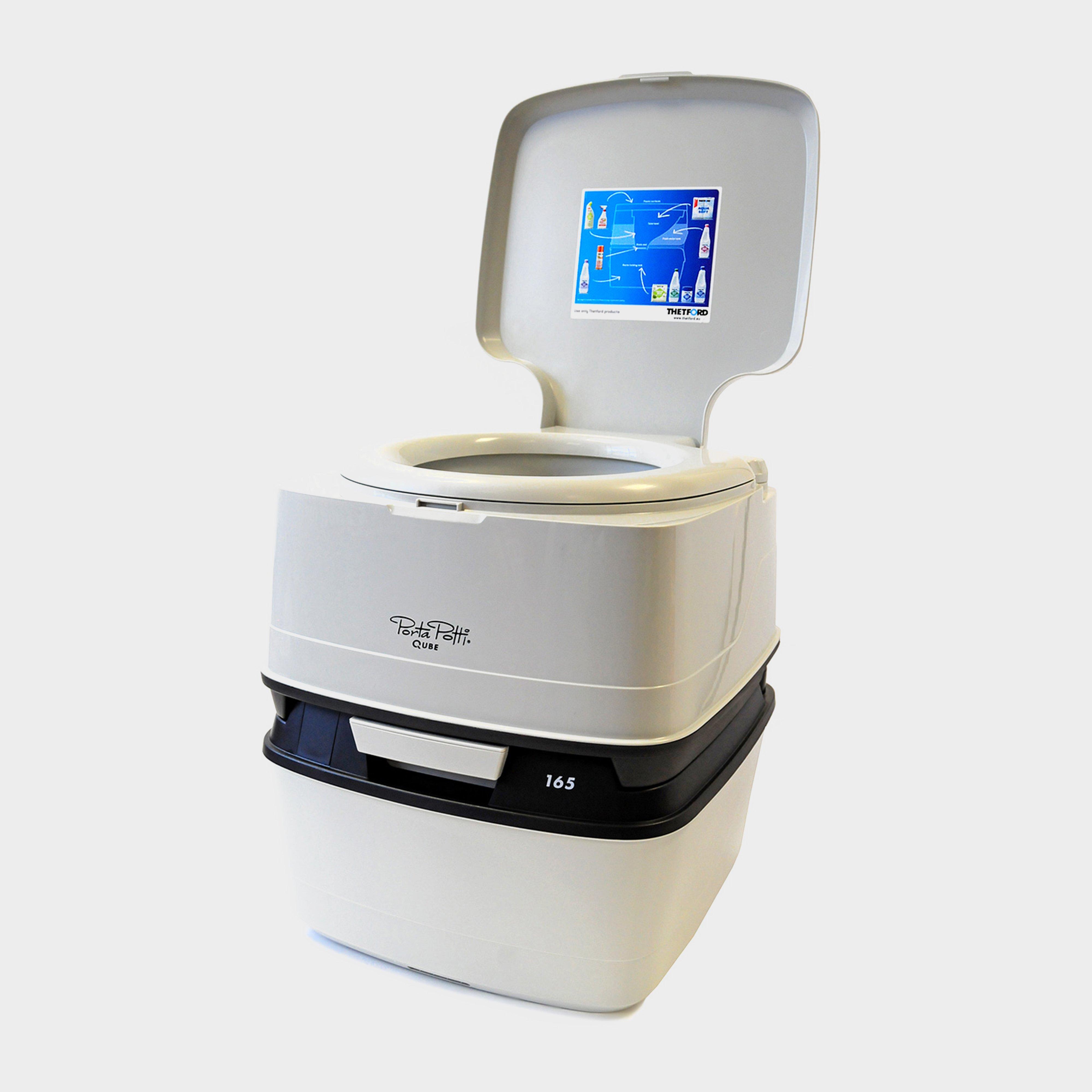 Thetford Porta Potti Qube 165 Camping Toilet - White, WHITE