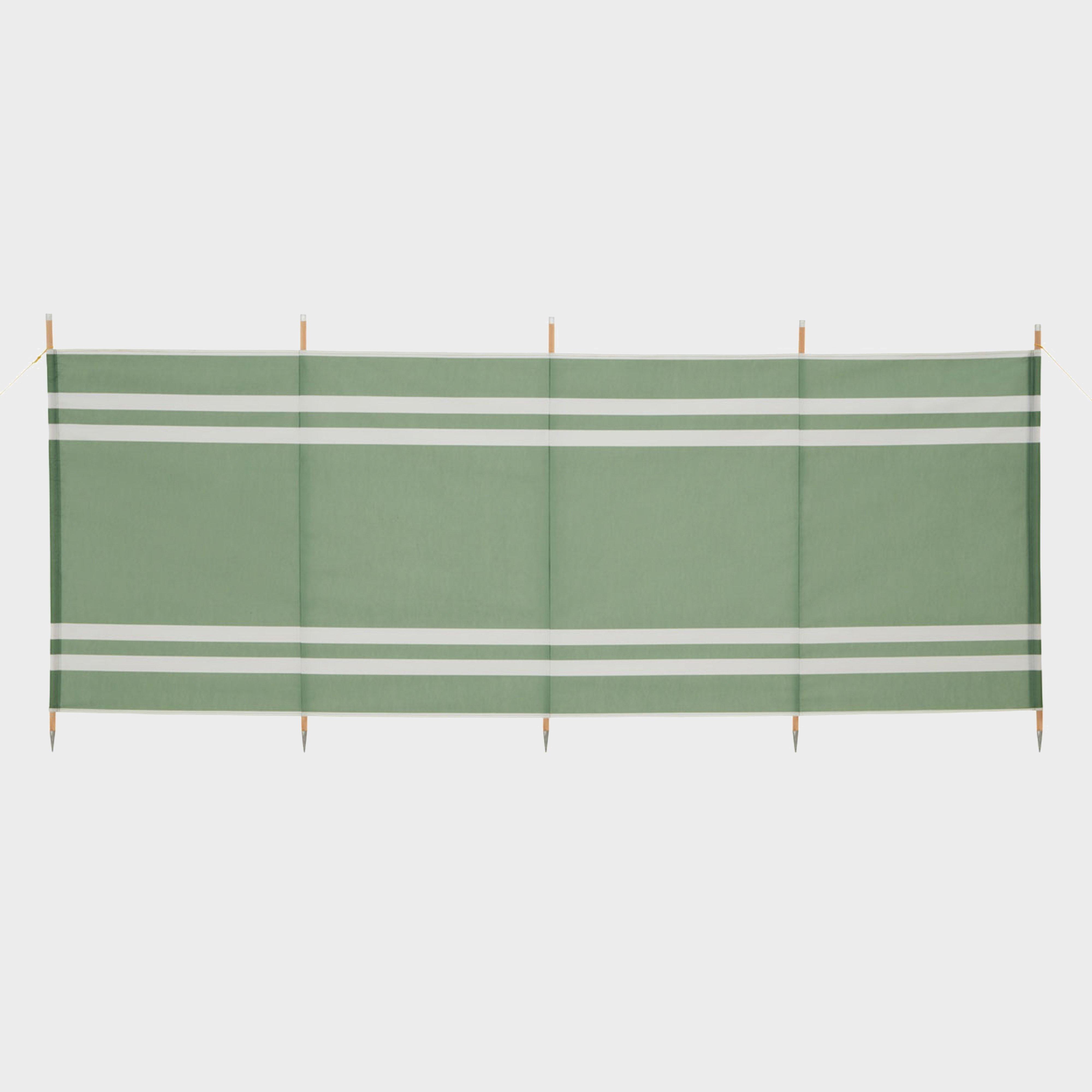 Hi-Gear 5-Pole Wooden Windbreak - Green, Green