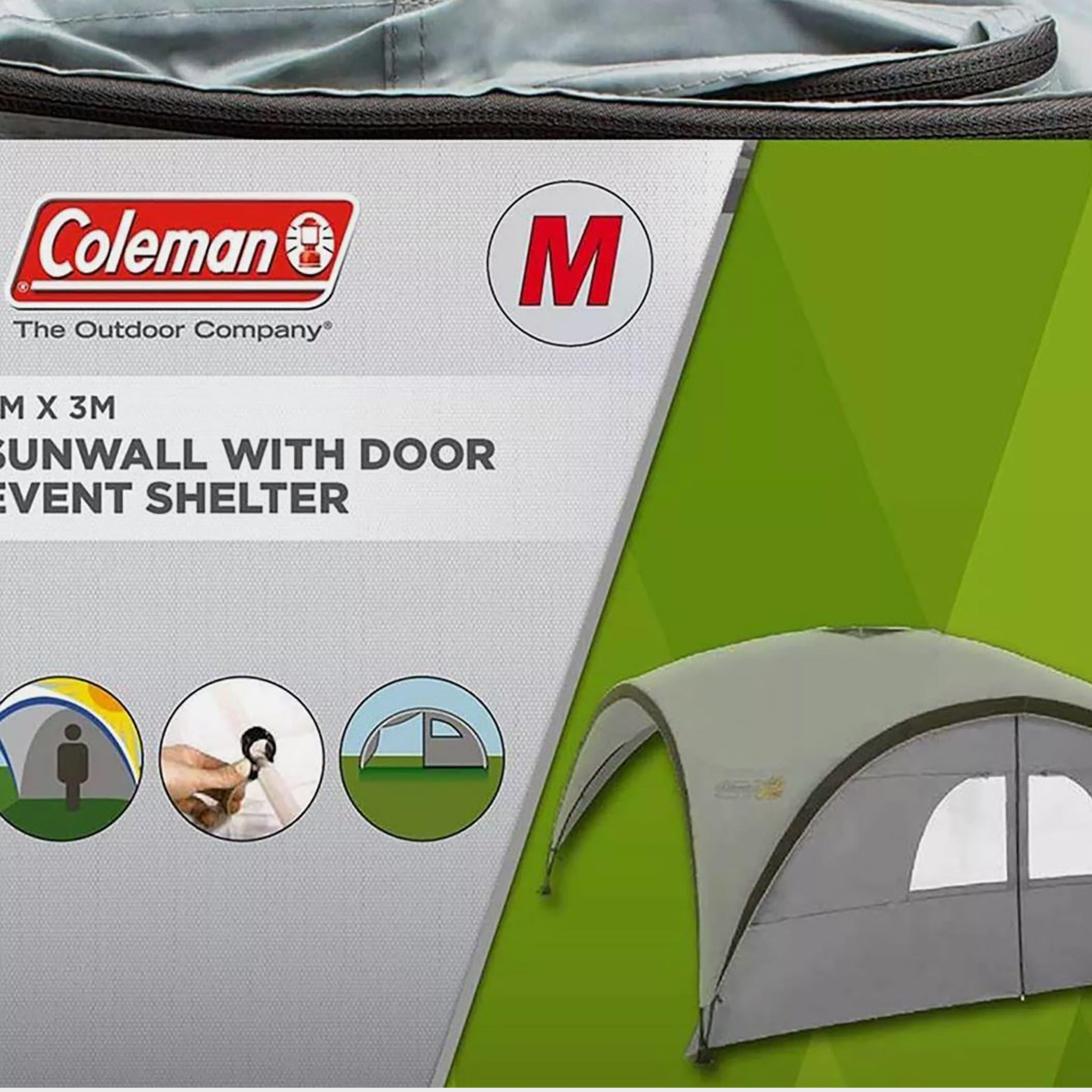 Coleman Fastpitch™ Event Shelter L Sunwall With Door - White, WHITE