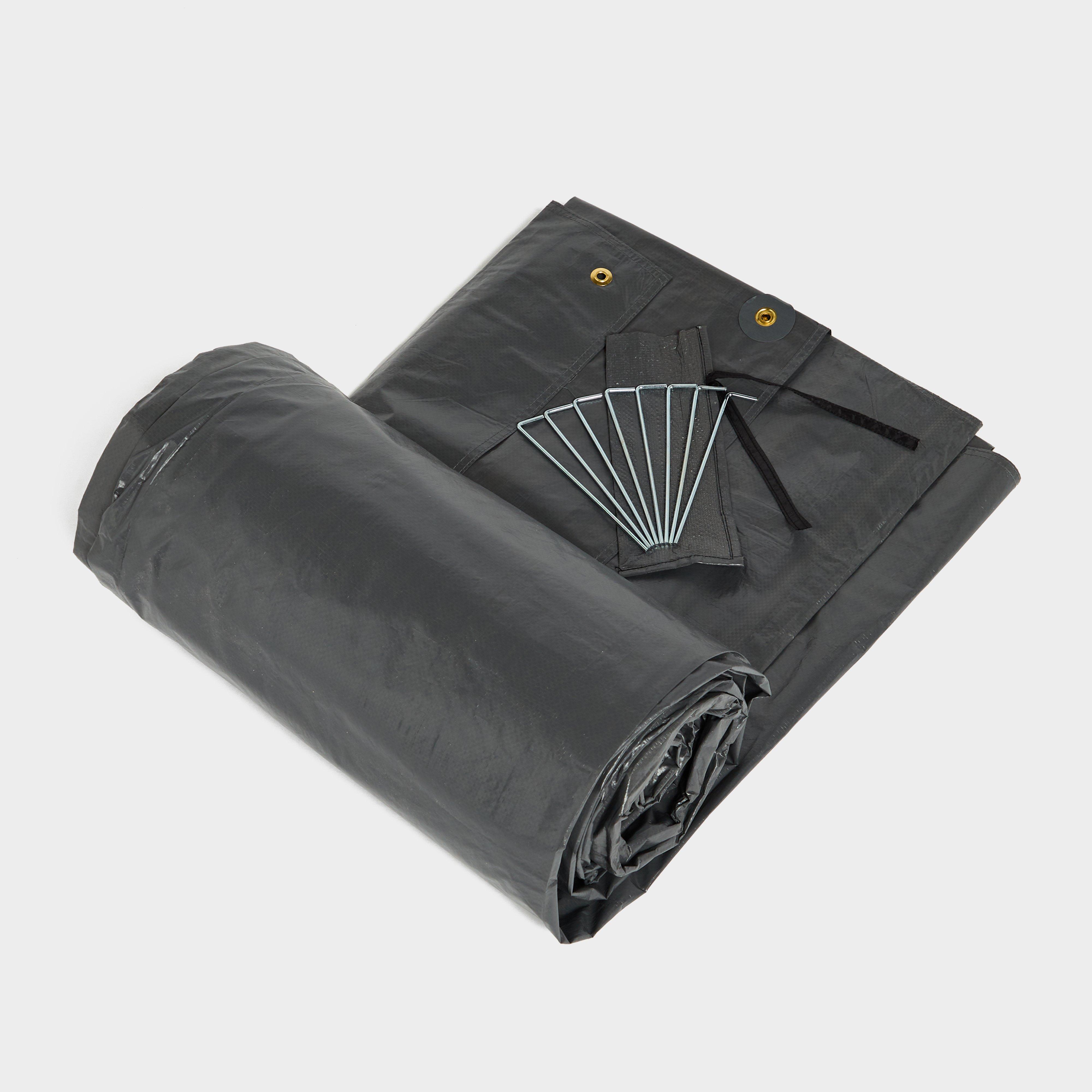 Hi-Gear Vanguard Eclipse 8 Tent Footprint - Black, BLACK