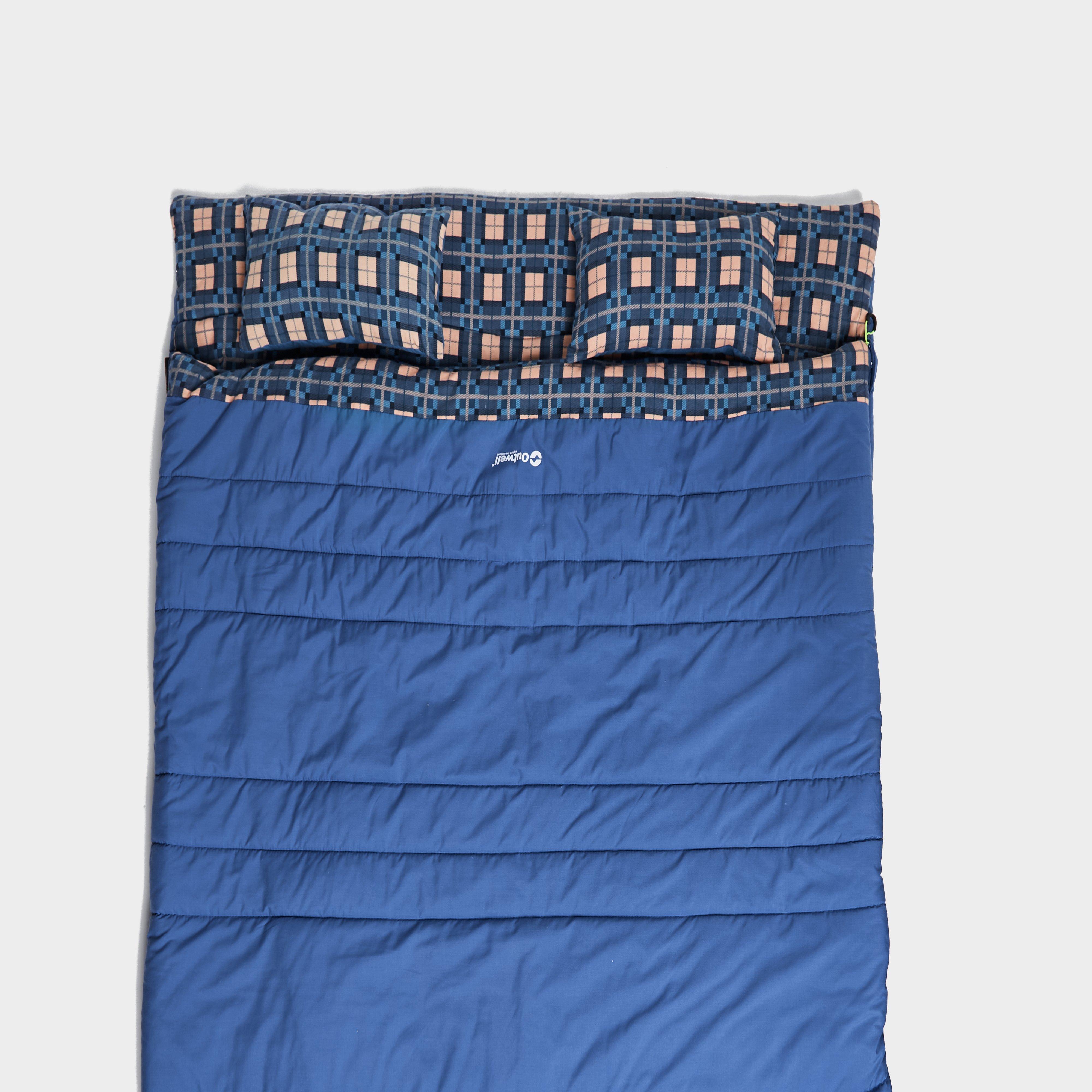Outwell Snooze Double Sleeping Bag - Blue, Blue
