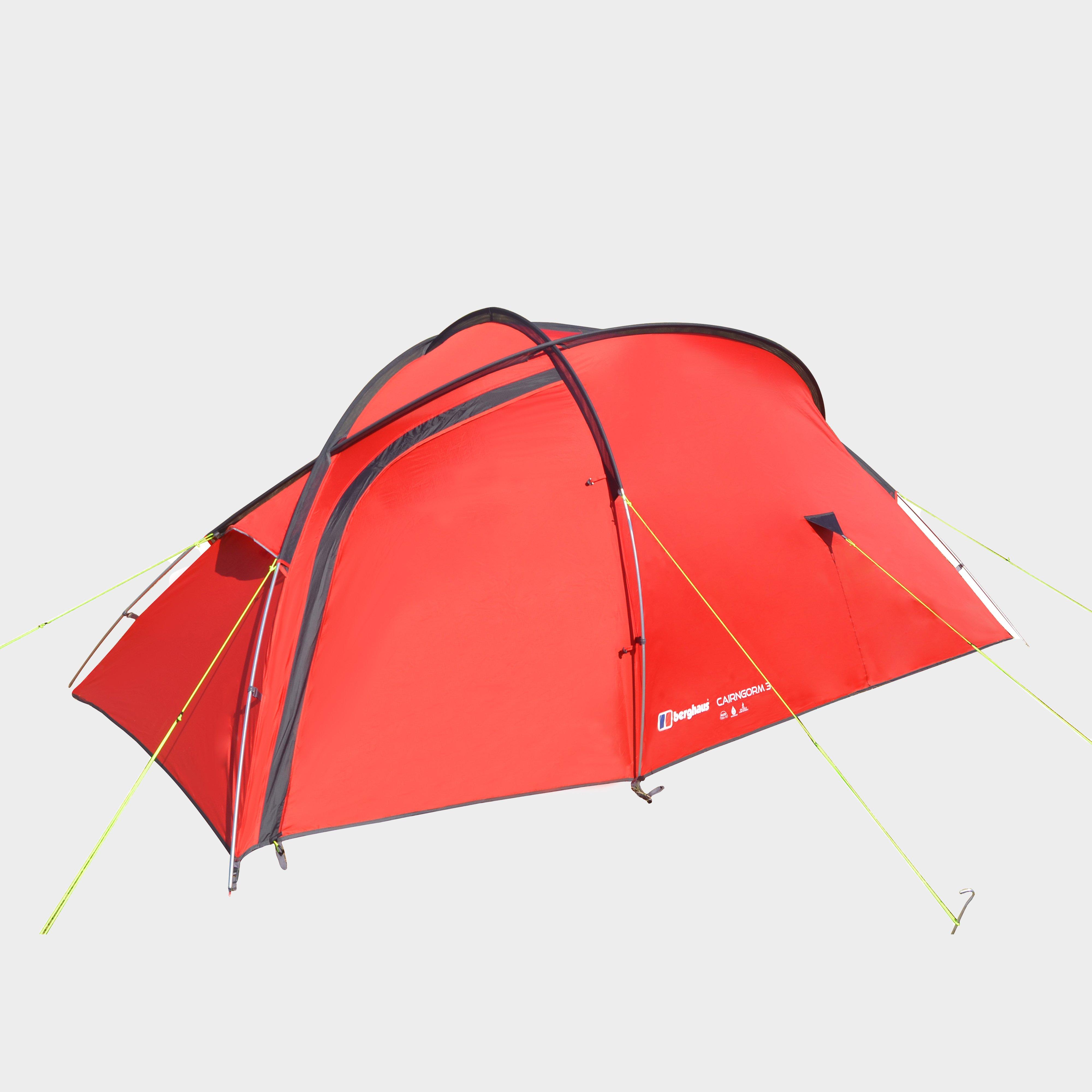 Berghaus Cairngorm 3 Tent - Red, RED