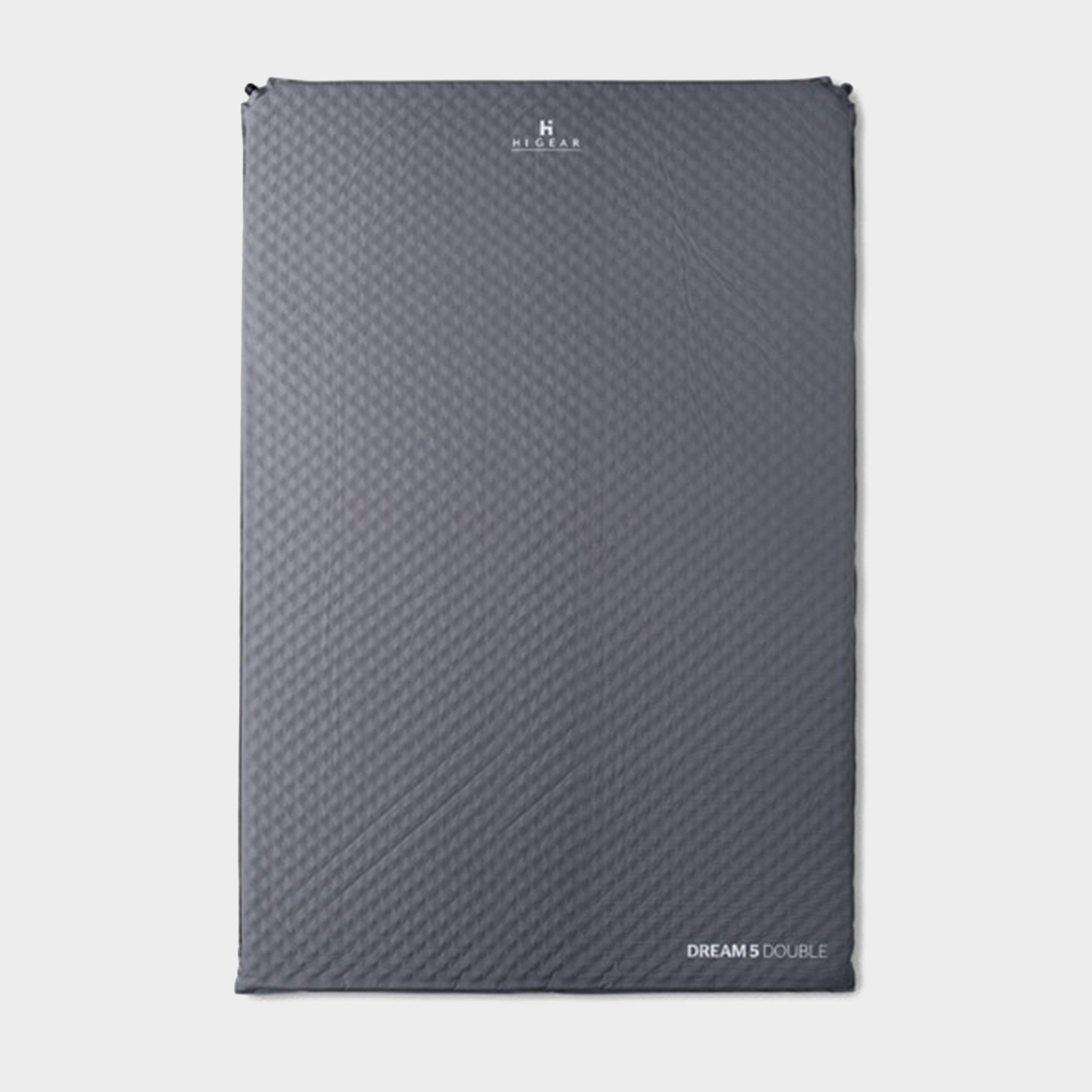 Hi-Gear Dream 5 Double Self-Inflating Mattress - Grey, Grey