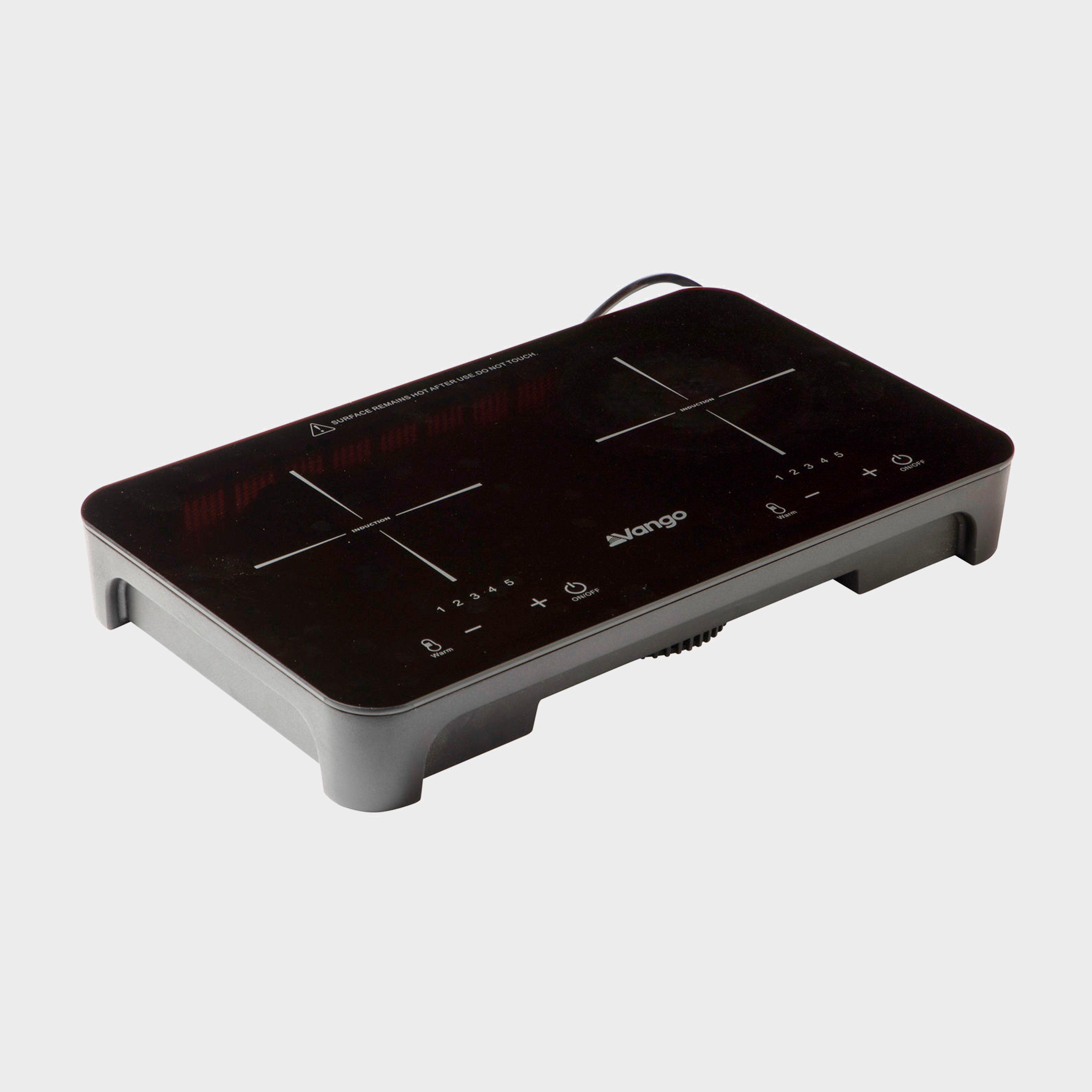 Vango Sizzle Double Induction Hob - Black, Black
