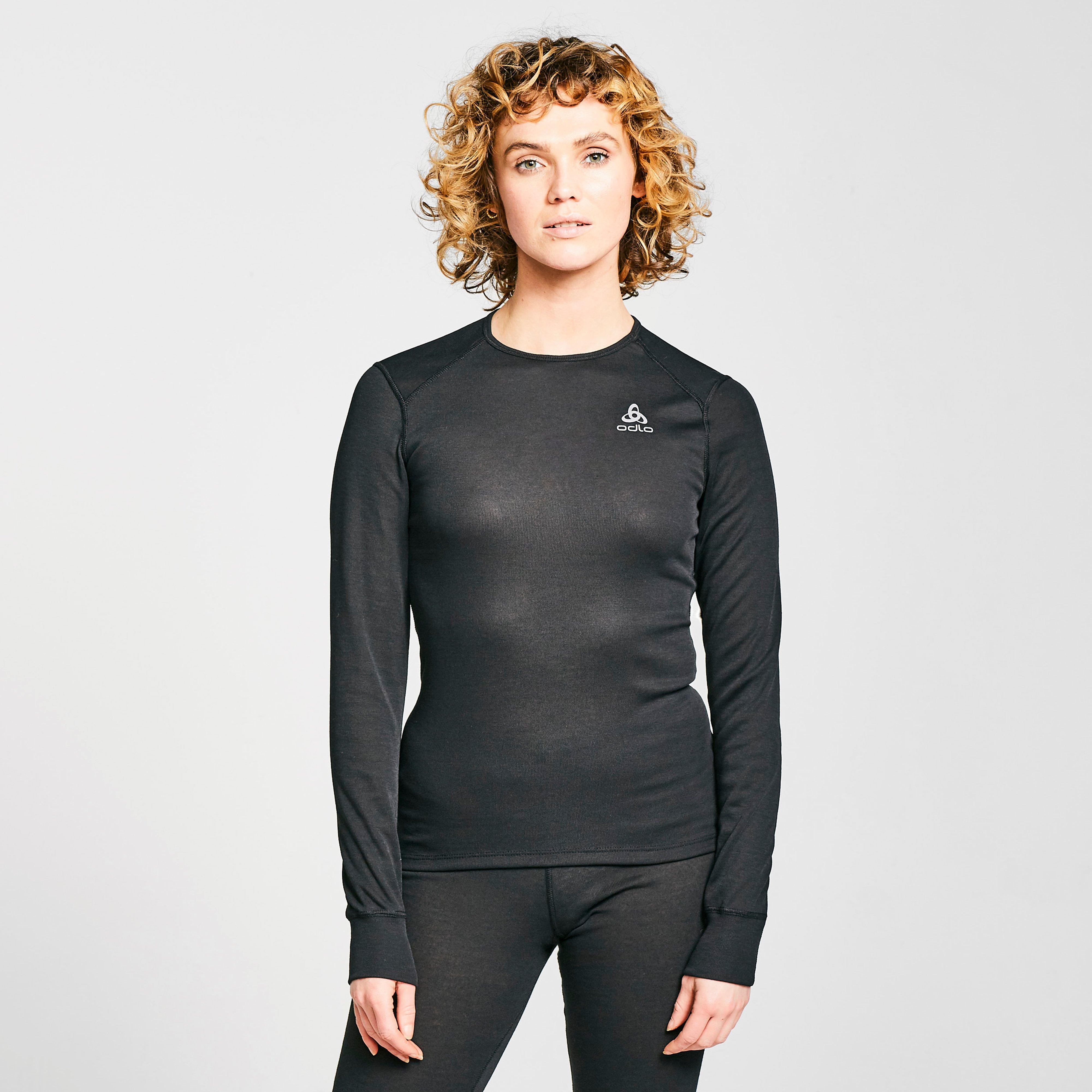 Odlo Women's Active Warm Long-Sleeve Baselayer Top - Black, Black
