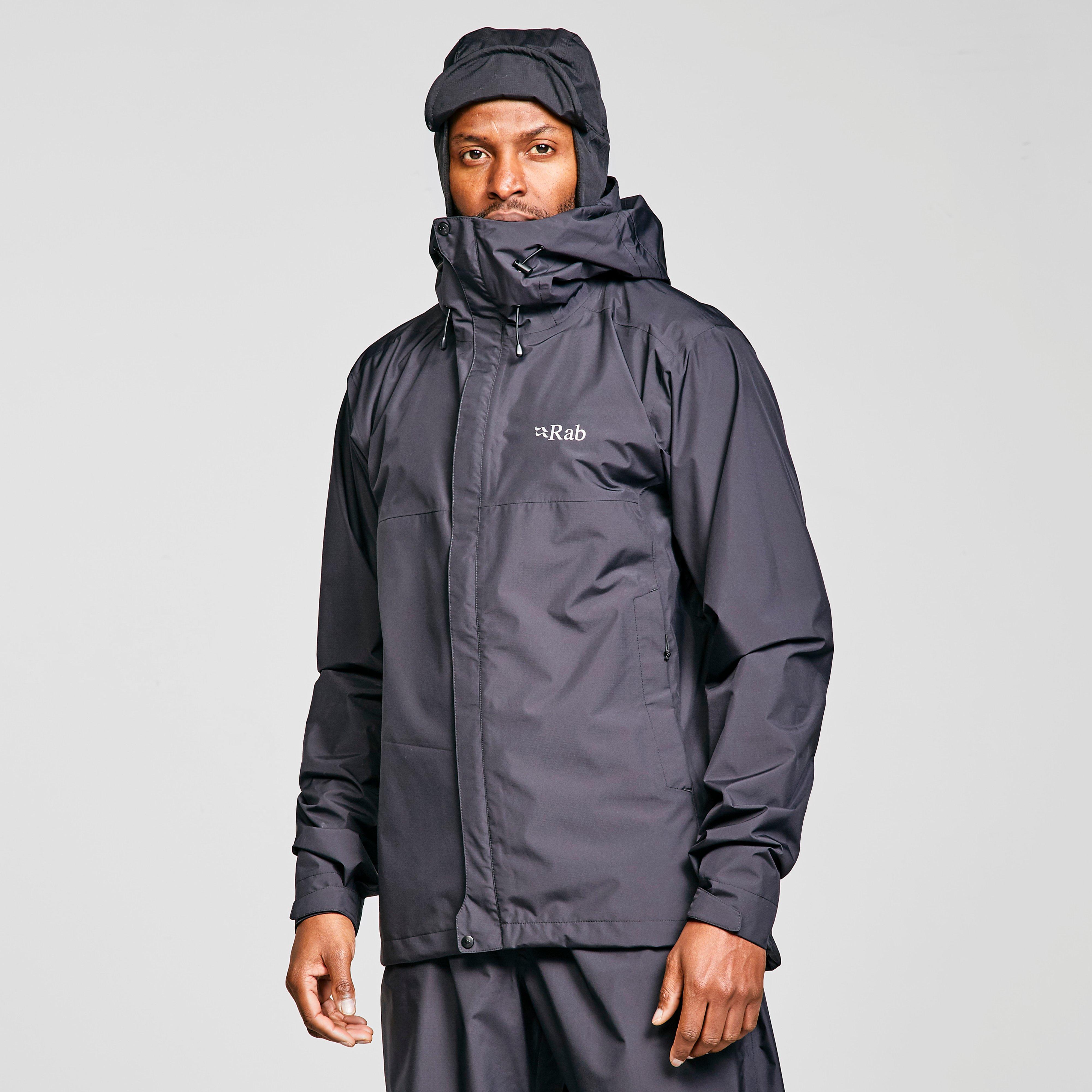 Rab Men's Downpour Waterproof Jacket - Blk, BLK