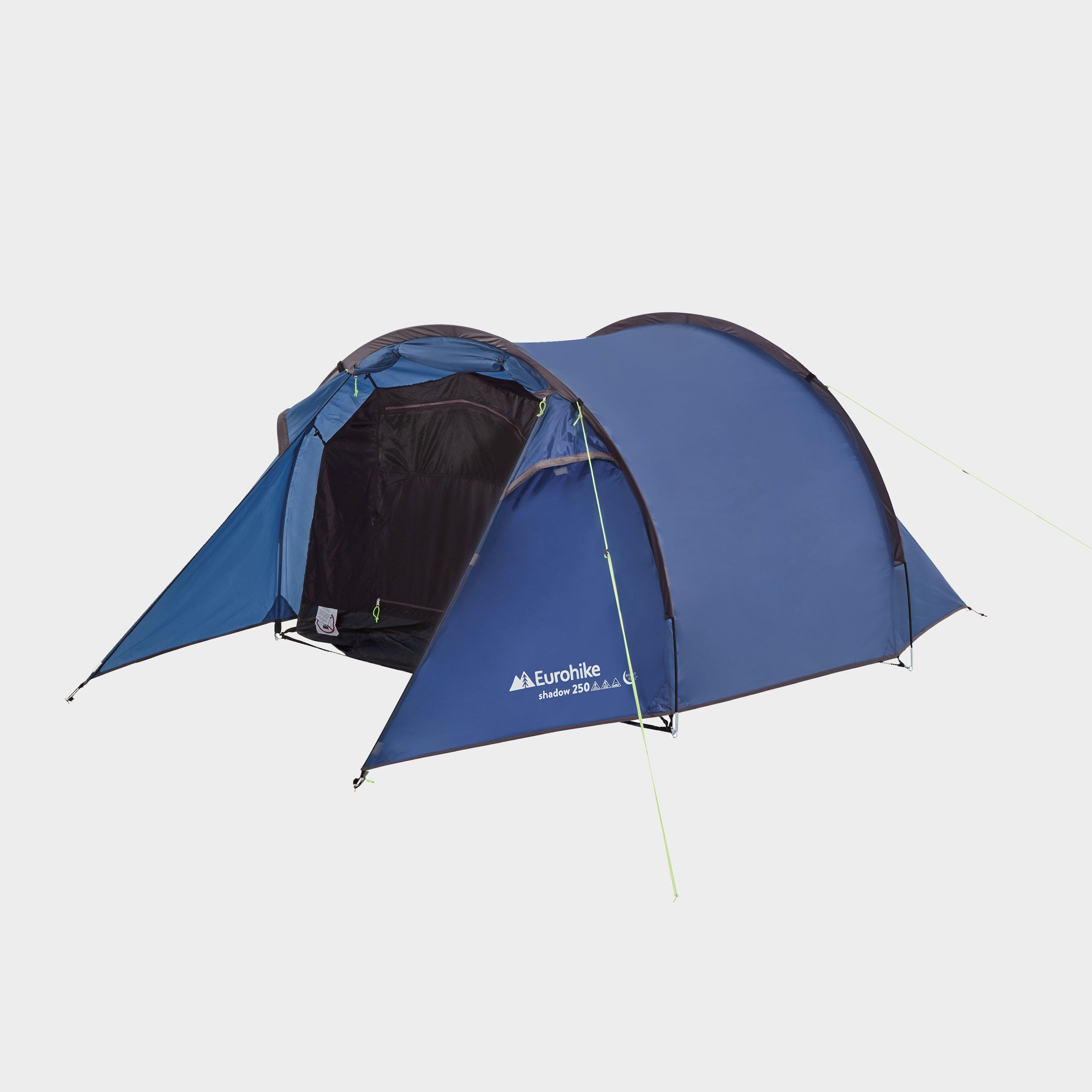 Eurohike Shadow 250 Nightfall Tunnel Tent - Blue, Blue