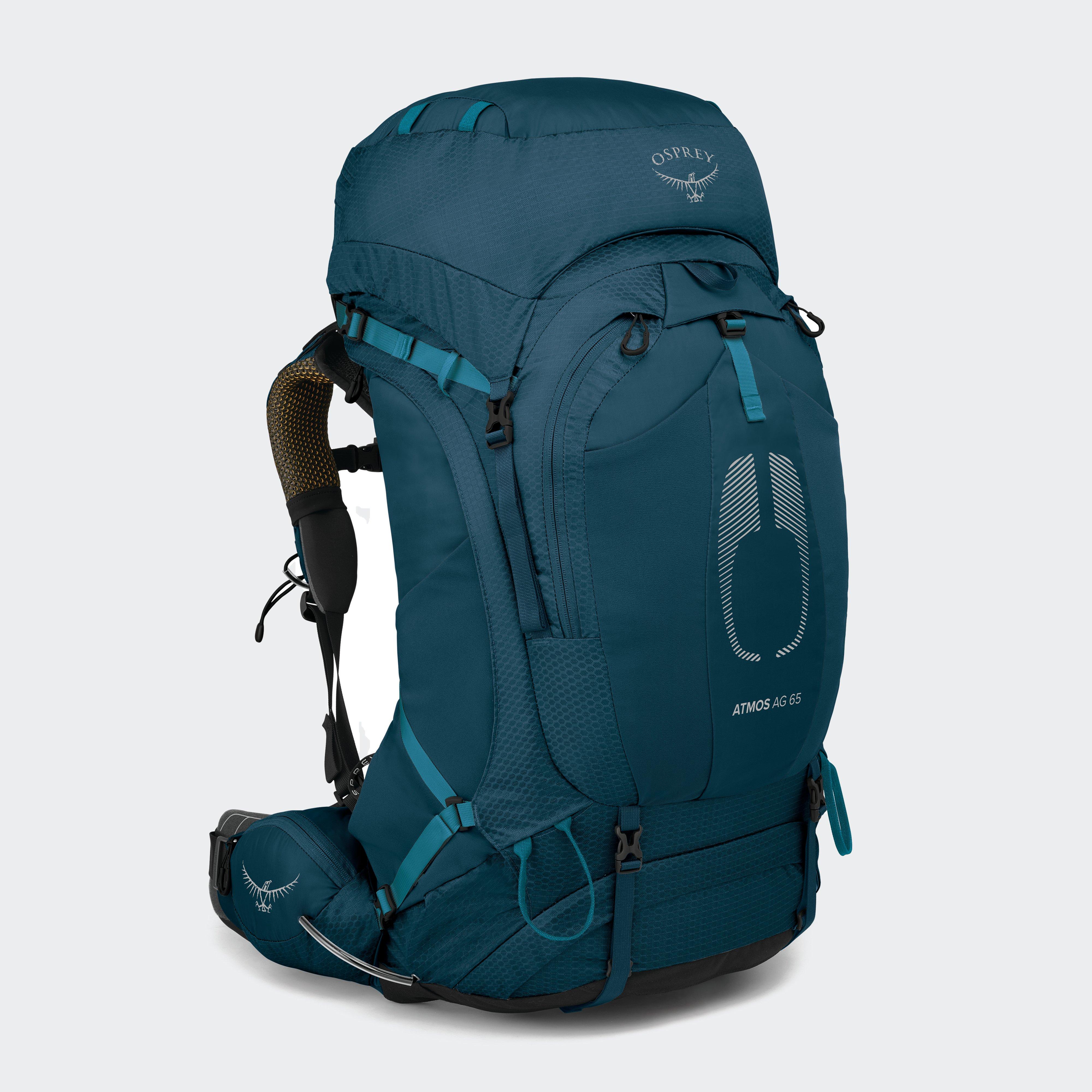 Osprey Atmos Ag 65 Litre Rucksack (S/M) - Blue, Blue