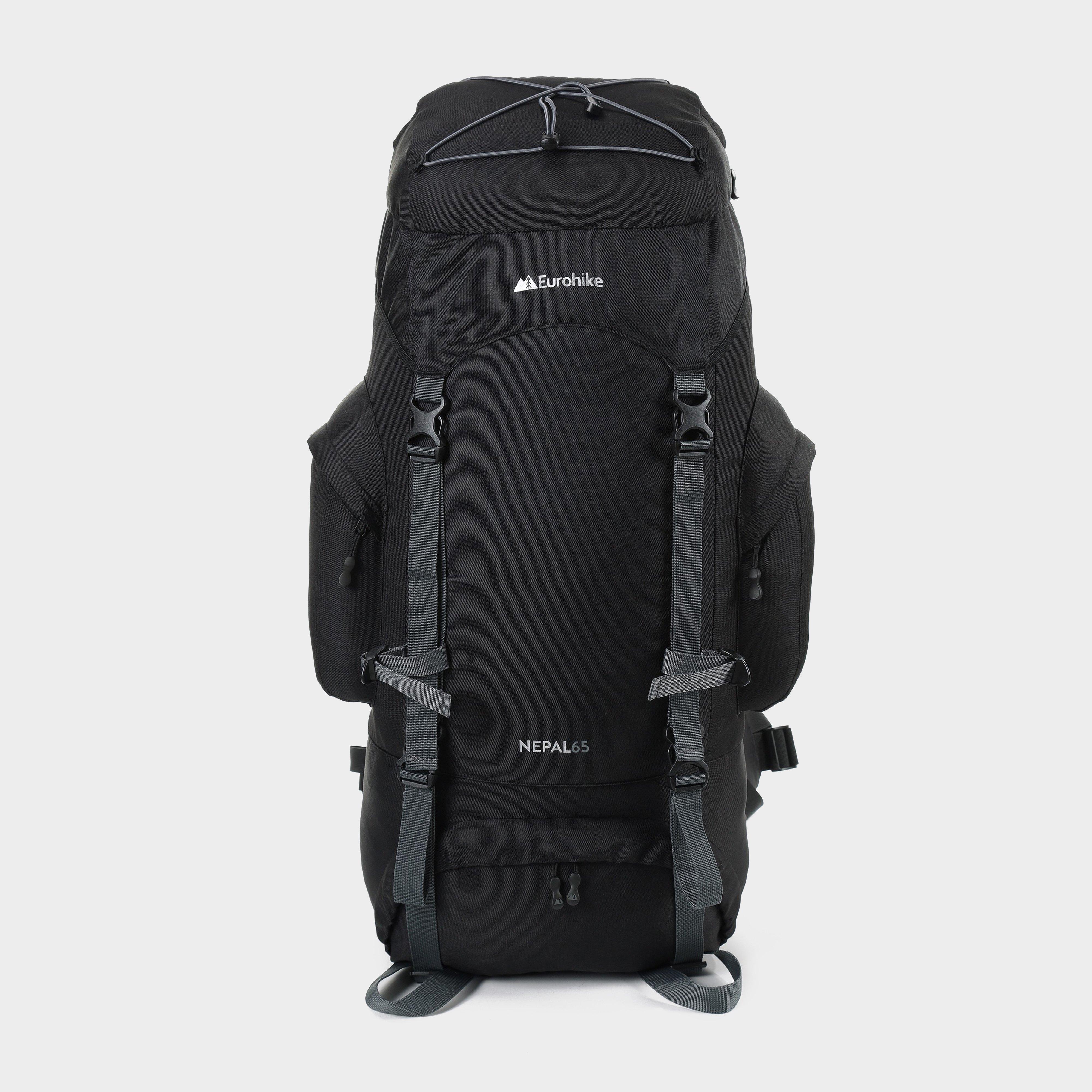 Eurohike Nepal 65 Rucksack - Black, Black