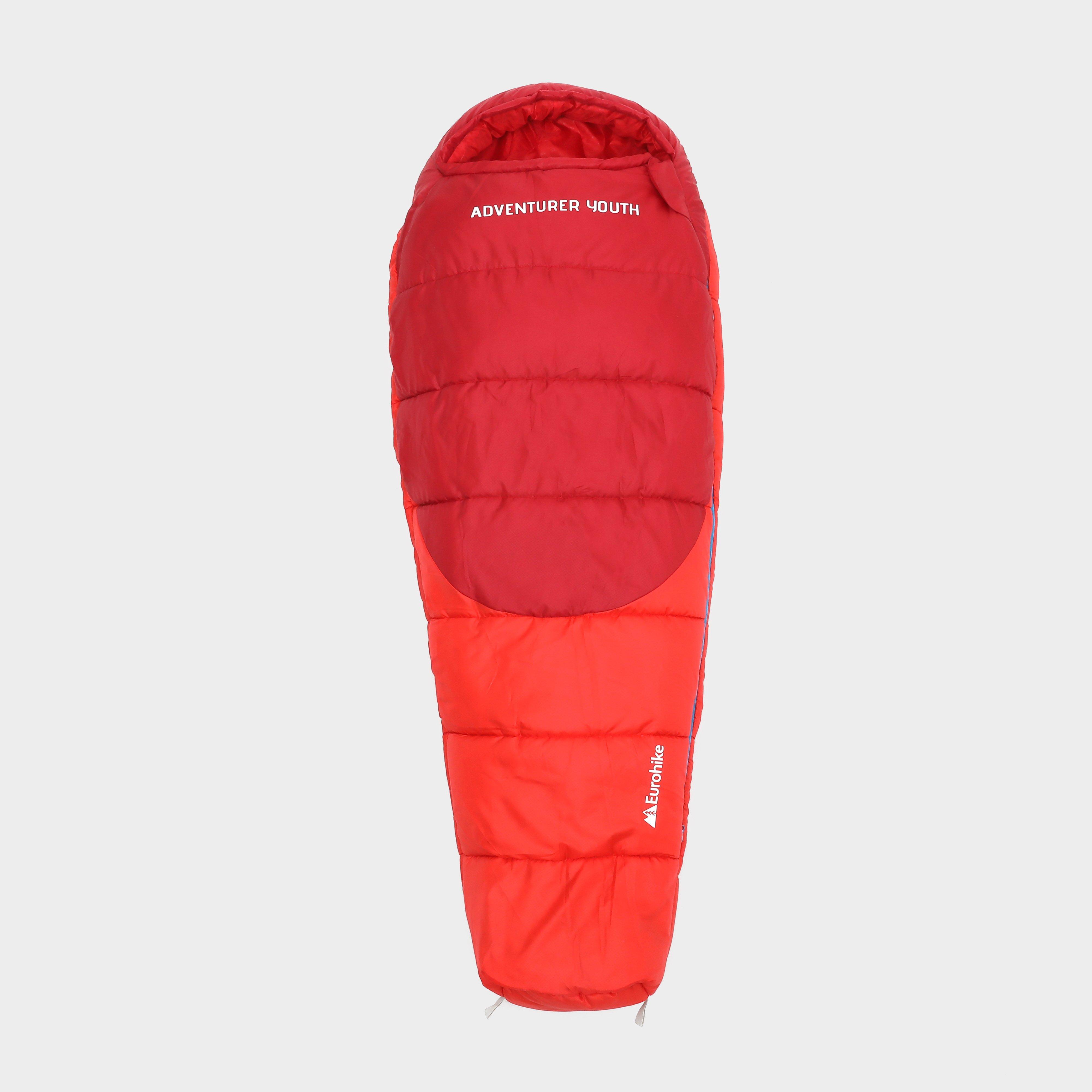 Eurohike Youth Adventurer Sleeping Bag - Red, Red