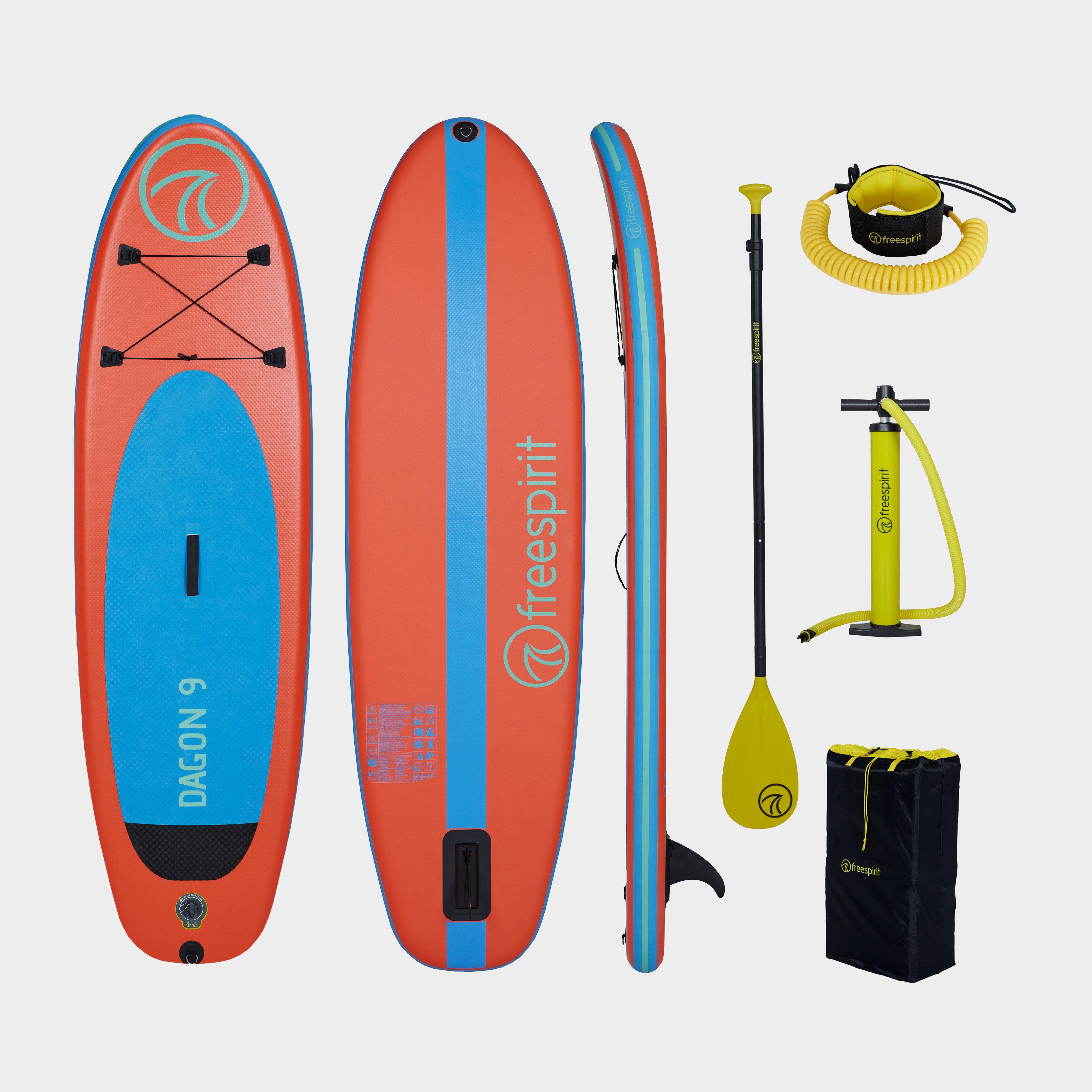 Freespirit Dagon 9Ft Stand-Up Paddle Board Set - Red, Red