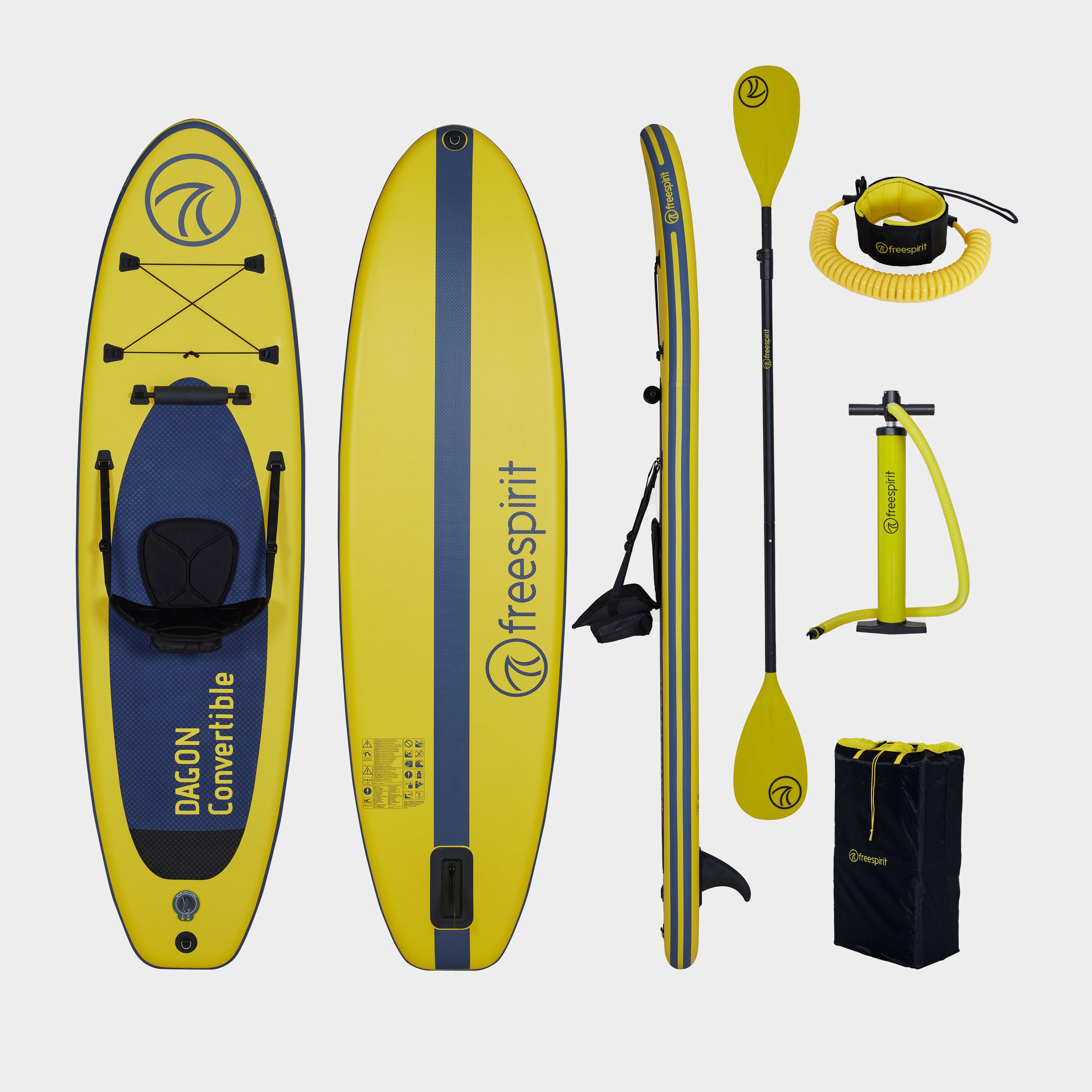 Freespirit Dagon 10Ft Convertible Stand-Up Paddle Board Set - Yellow, Yellow